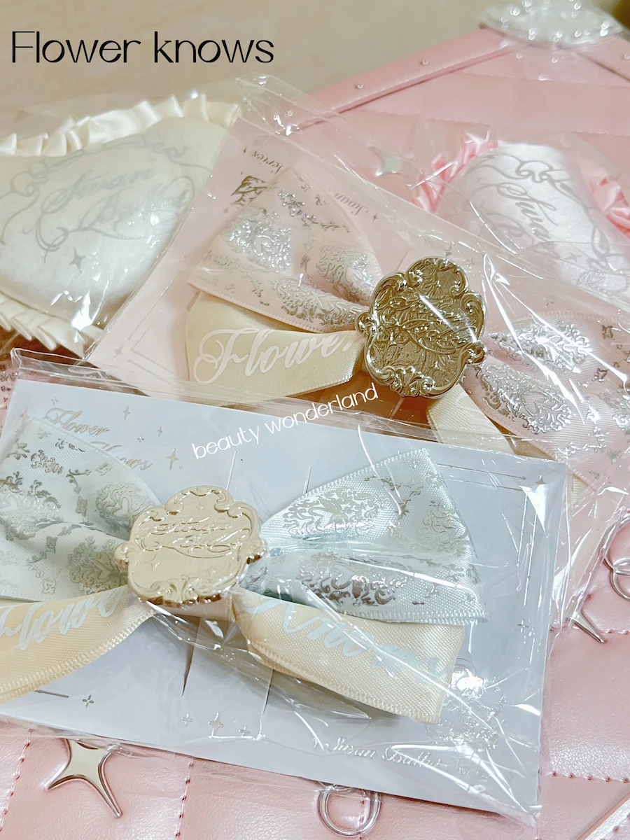 Milk Blue Flower Bow Hairclip - Cute and Sweet Princess Style Hair Ornament