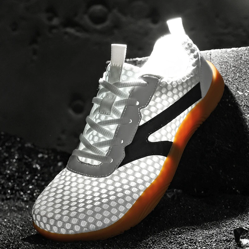 Men's Breathable Barefoot Wide Toe Minimalist Sneakers with Non-Slip Rubber Sole