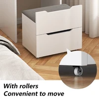 Coiffeuse à couverture rabattable pour chambre à coucher, meubles pour femmes, vanités de maquillage, commode multifonctionnelle moderne, Design avec lumière Led 6