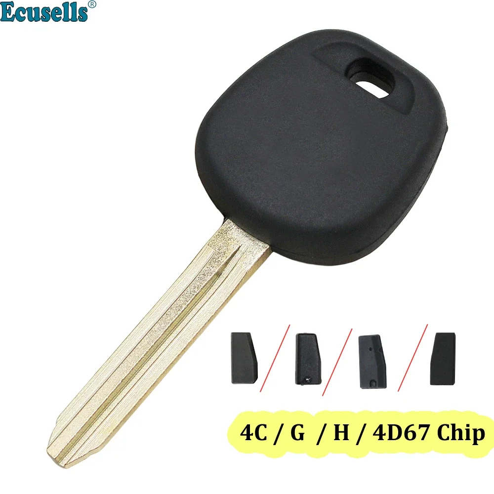 Transponder Ignition Blank Key Shell Uncut TOY43 with 4C/4D67/G/H Chip for TOYOTA Corolla Camry 4Runner HiAce Highlander RAV4 key case car key shell car remote key car key locksmith tools key shell transponder chip key programmer