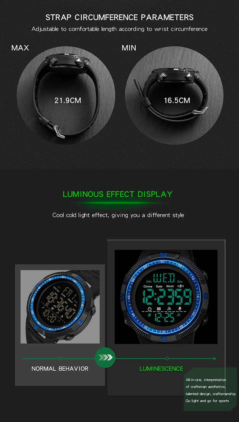 SANDA Brand Military Sport Watch