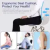Folding Seat Cushion Sitting Posture Correction Chair Bed Cushion Back Lumbar Support for Kids Adults Office Back Pain Relief 3