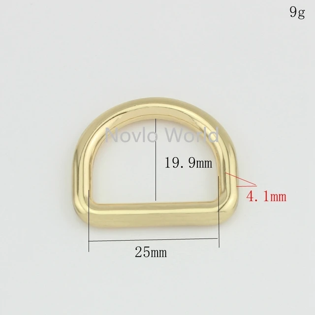 1 Inch26 Mmmetal Light Gold D Rings D Ring Buckle Purse Ring 