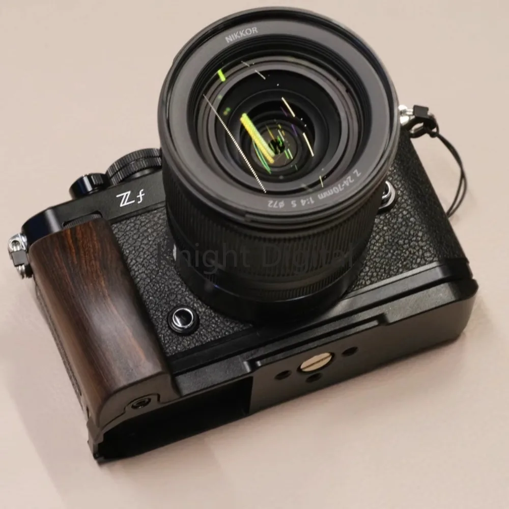 Ebano Noce Legno L Piastra Staffa Treppiede Sgancio Rapido Per Nikon Zf Fotocamera Digitale Arca-Swiss Rss Hand Base Grip Leggero