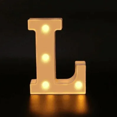 Illuminated LED Alphabet Letter Light - Stylish Decor