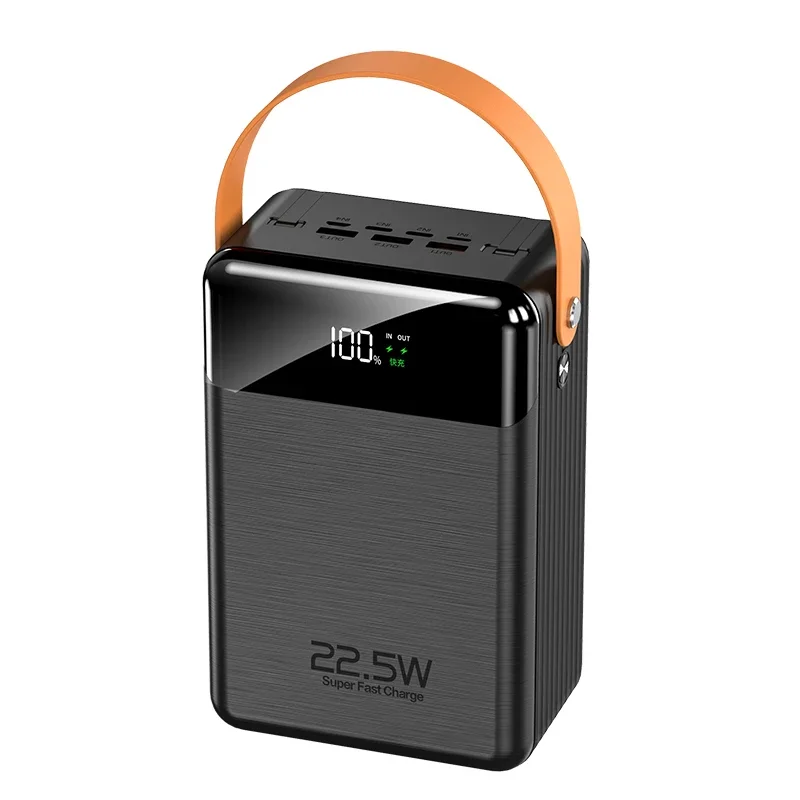 

80000mah Power Bank High Capacity 30 Minutes Charge 88% Full Pd 22.5w Powerbank 80000mah for Laptop Pc Popular Universal ABS,PVC