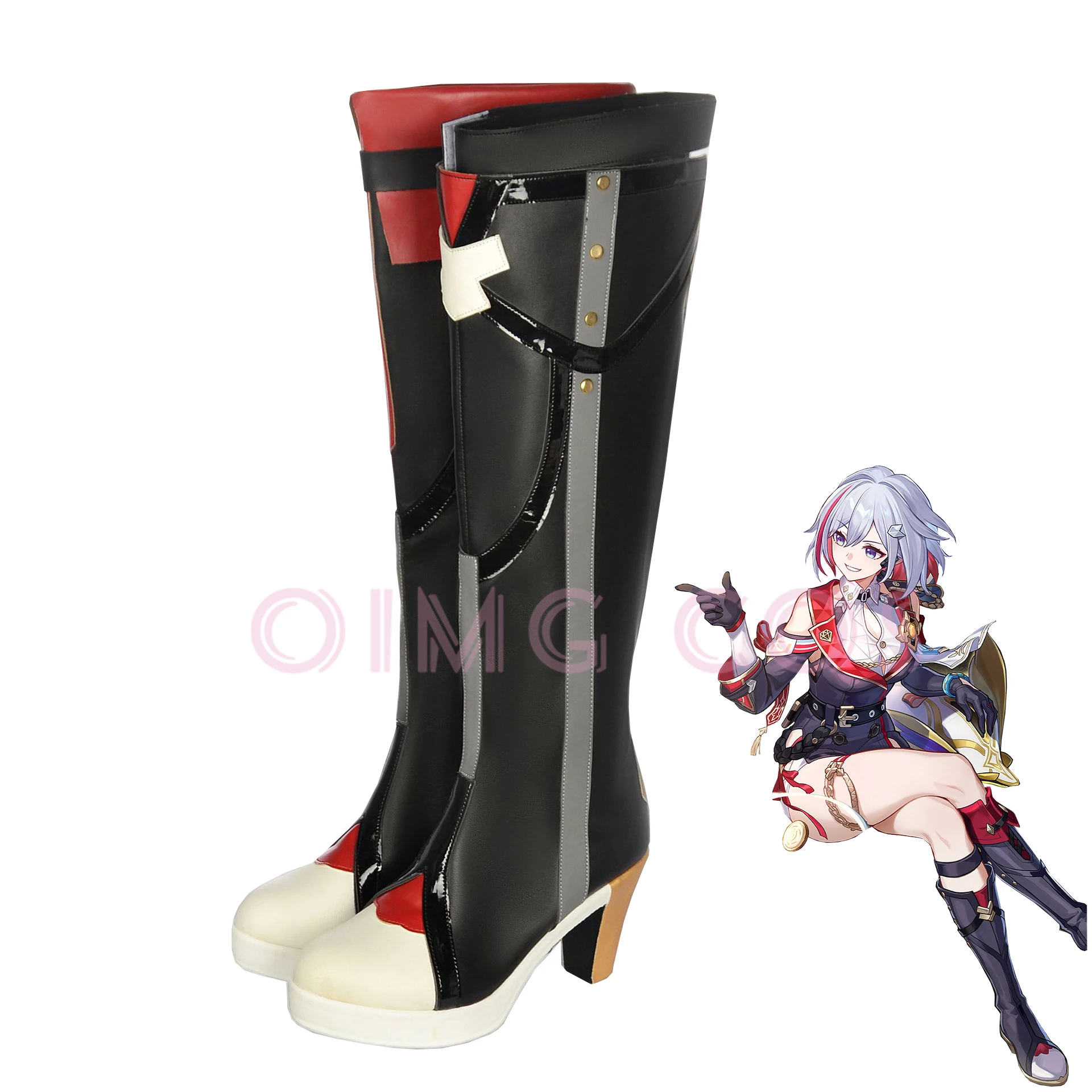Honkai Star Rail Topaz Cosplay Shoes Anime Chinese Style Halloween men Game cosplay shoes