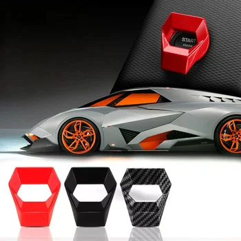 Interruttore di arresto avviamento motore per auto Pulsante di accensione Protezione antigraffio Accessori decorativi per auto Interni per auto