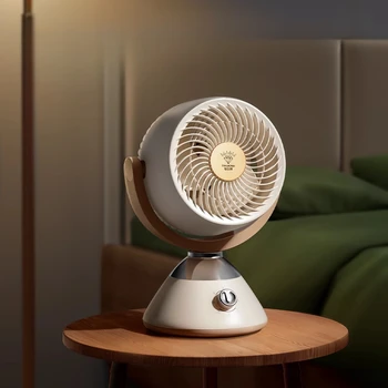 Compact Standing Three-Speed High-Wind Multi-Functional Air Circulation Fans Low Noise High-Speed Motor Deak Fan Portable 1