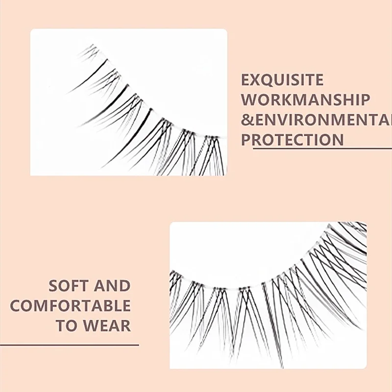 False Eyelashes Thin Band Hand Made