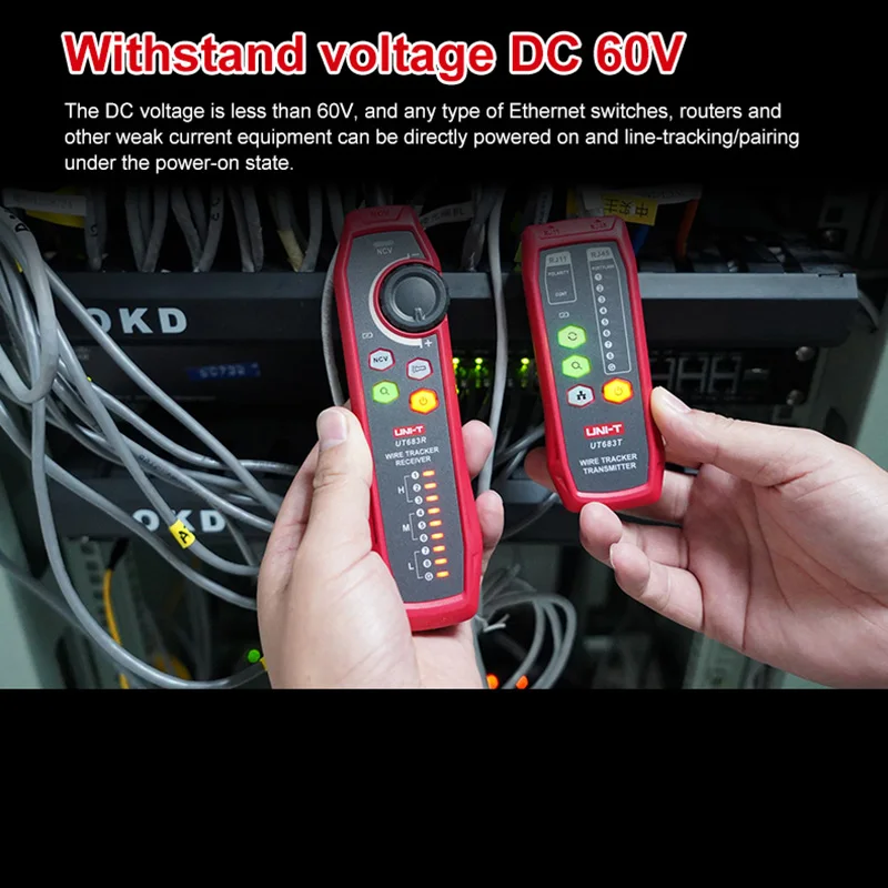 UNI-T UT683KIT Lan Tester Network Wire Tracer Cable Tracker RJ45 RJ11 Telephone Line Finder Repairing Networking Tool 4