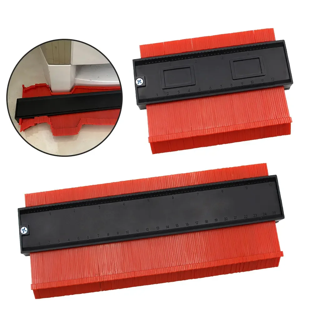 Multifunctional 5/10inch Curved Ruler Type Taking Device Woodwork Adjustable Contour Duplicator Measure Marking Cutting Template