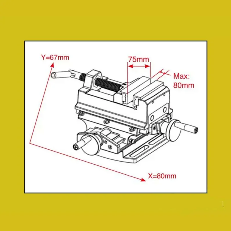 BG-6368 3-inch Cross-Sliding Vise with Compound Slide for Mill and Drill Press,C