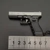 Metal Mini Tactical Key Chain 1:3 G17 Keychain Tiny Pendant for Decorative Ornament Collection Christmas Gift for Men Army Fan 4