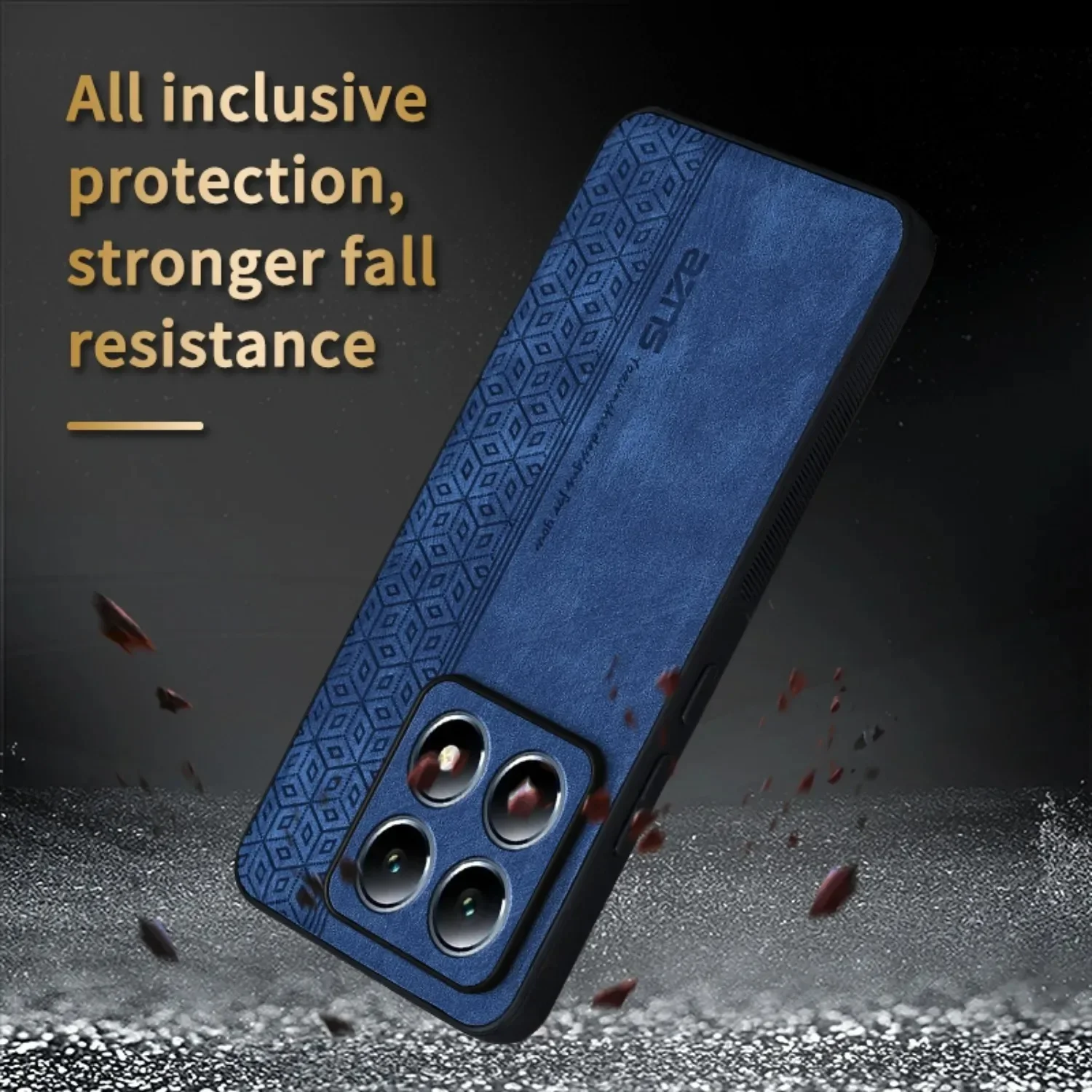 Luxury Sheepskin Leather Shockproof Phone Case with Silicone Protection