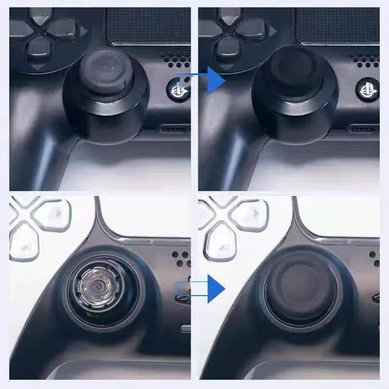 PS5/PS4 컨트롤러 실리콘 엄지 그립 캡, 미끄럼 방지 조이스틱 커버, 논슬립 아날로그 스틱 보호대, 교체용 액세서리