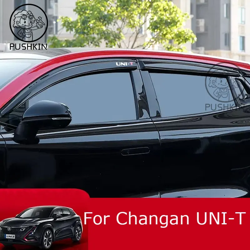 

For Changan UNI-T Unit 2022-2023 Window Visors Rain Guard Windows Rain Cover Deflector Awning Shield Vent Guard Shade Cover Trim