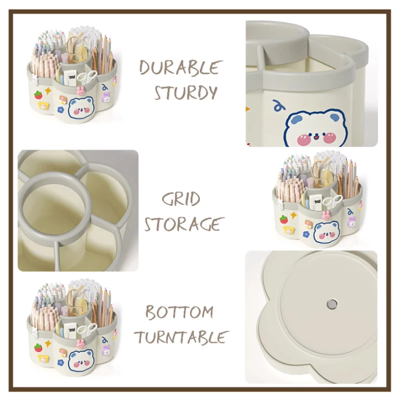 Revolving Multi-Purpose Organizer with DIY Stickers