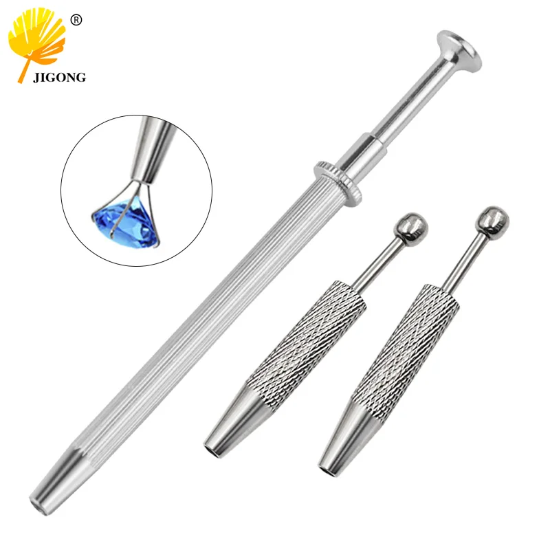 1 PC 3/4 Claws Jewelry Gem Beads Holder Pick-up Tool Diamond Gemstones Prong Holder Tweezers Catcher Grabbers tweezer tool precision tweezers