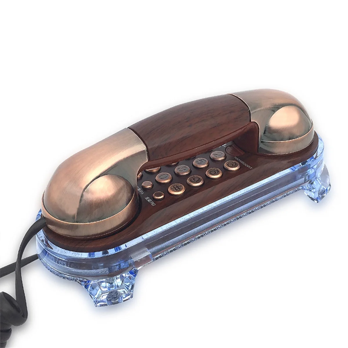 Msq NEW Landline Wired Telephone Retro Desktop Corded Phone Handset Wall Mounted House Phones Home Office