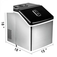 

Compact Design Portable Clear LED Indicator Ice Maker