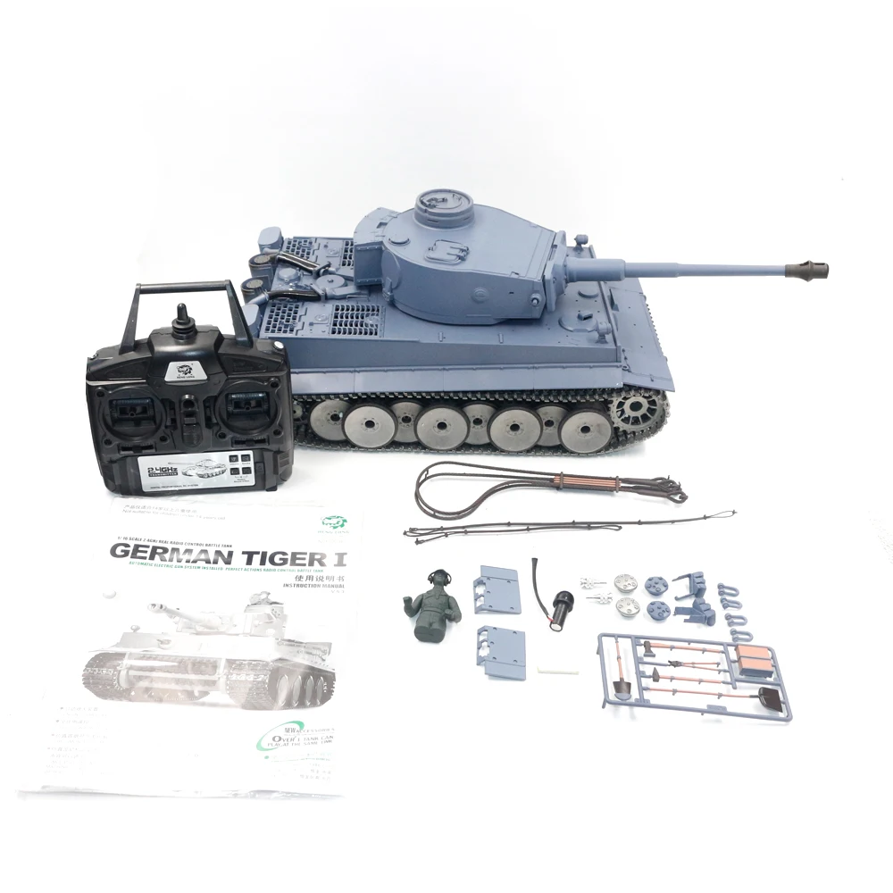 Henglong RC Tank 3818-1 German Tiger 1:16 I Heavy Remote Control Tank 3818-1 Metal Track Induced Driving Wheel 6 Henglong RC Tank 3818-1 German Tiger 1:16 I Heavy Remote Control Tank 3818-1 Metal Track Induced Driving Wheel 6