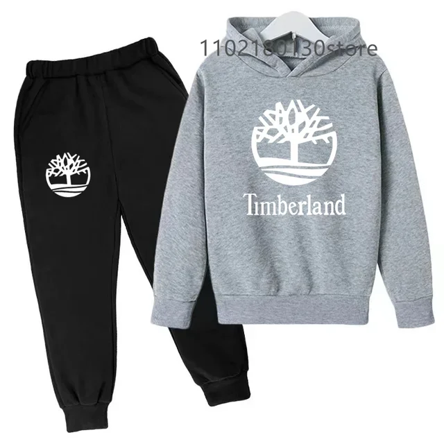 thumbnail image 1 of Sudadera con capucha para niños, chándales para niño y niña, primavera, otoño e invierno, conjunto de ropa con capucha, pantalones, traje para niños, 1 of 5