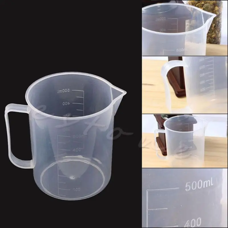 16.9oz Food-Grade Measuring Cups Pouring Cups Reusable Dishwasher-Safe for Measure & Mix Paint Resin Epoxy Cooking