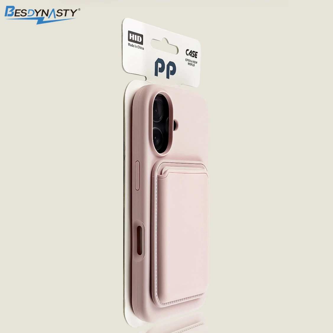 Magnetic Liquid Silicone Wallet Phone Case with Card Holder