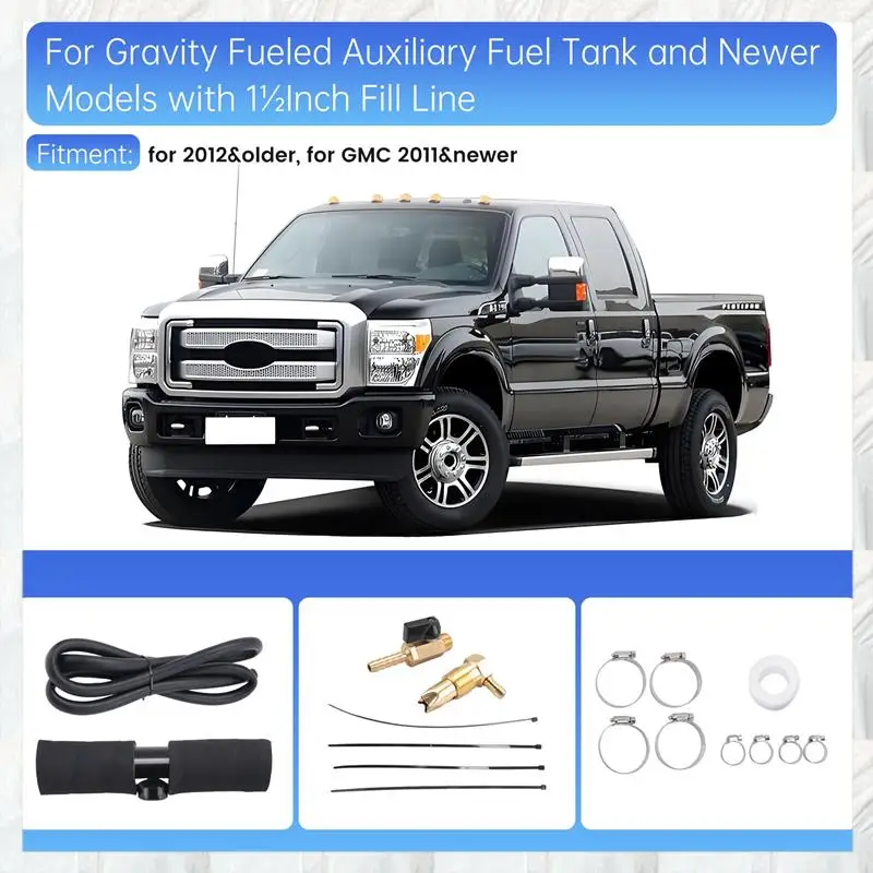 A10U-11025 Diesel Installation Kit,For Gravity Fueled Auxiliary Fuel Tank And Newer Models With 1&frac12;Inch Fill Line,For Diesel