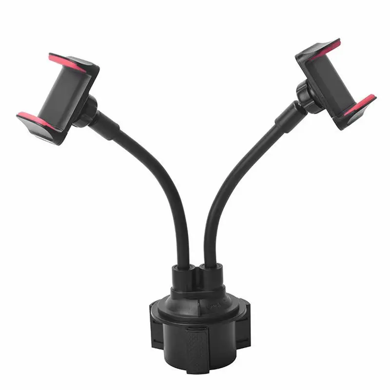

Car Phone Holder Upgraded Dual Cup Phone Holder Phone Cup Holder For Car Universal Adjustable Gooseneck Cup Holder Cradle Car