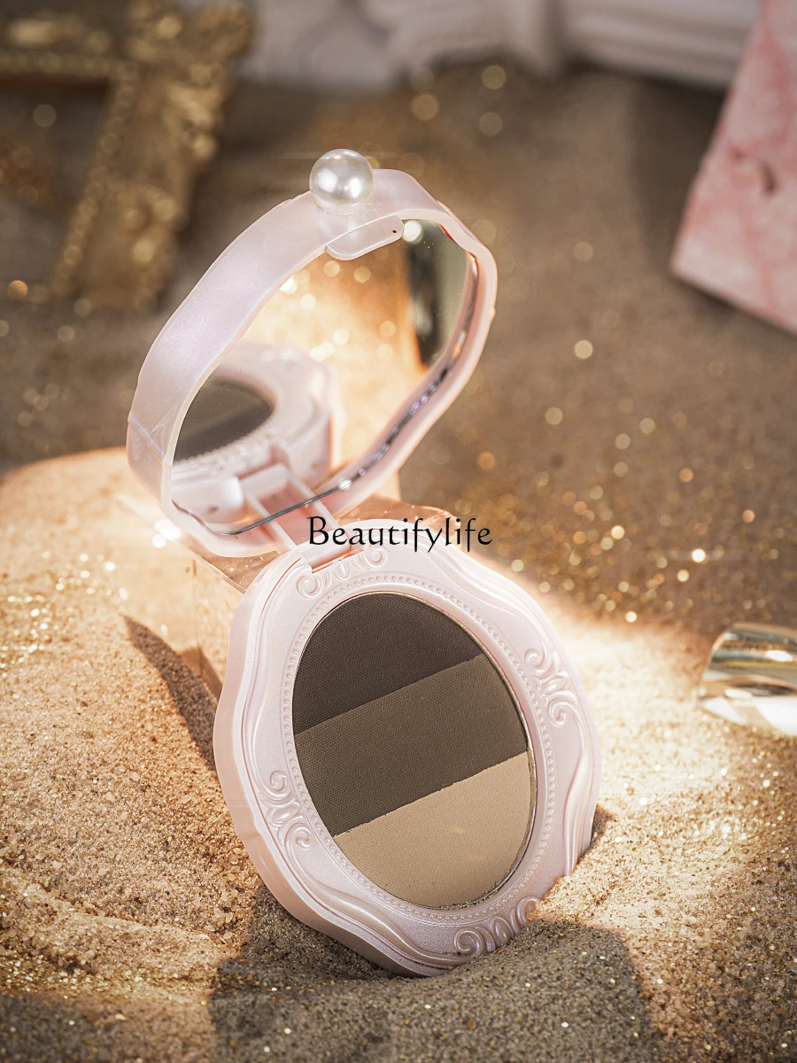 

Tri-Color Eyebrow Powder Natural Long Lasting Waterproof Smear-Proof Eyebrow Repair Powder Eye Shadow Integrated