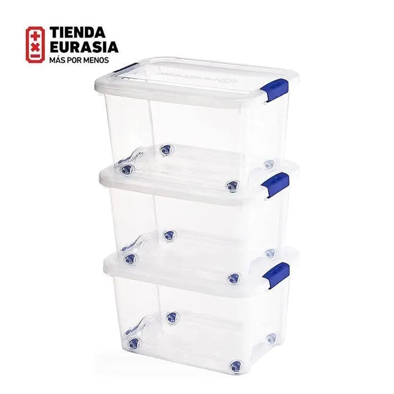 TIENDA EURASIA® Caja de Almacenamiento Multiuso, Cajas Almacenaje de  Plastico Transparente con Tapa, Cajas Organizadoras con Cierre a Presion,  Almacenaje Apilable - AliExpress