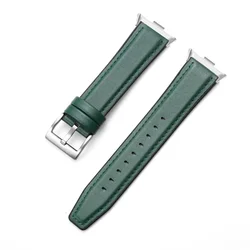 Vintage Leather Smartwatch Band - Stylish Replaceable Strap & Accessories for Redmi Watch 5-4 (Green S)