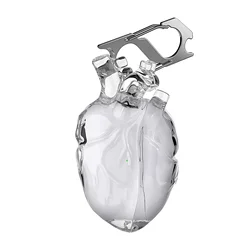 Cool Heart Red 3D Liquid Silicone Earphone Case - Custom Anti - Fall Cover for Airpods 4 (Transparent)