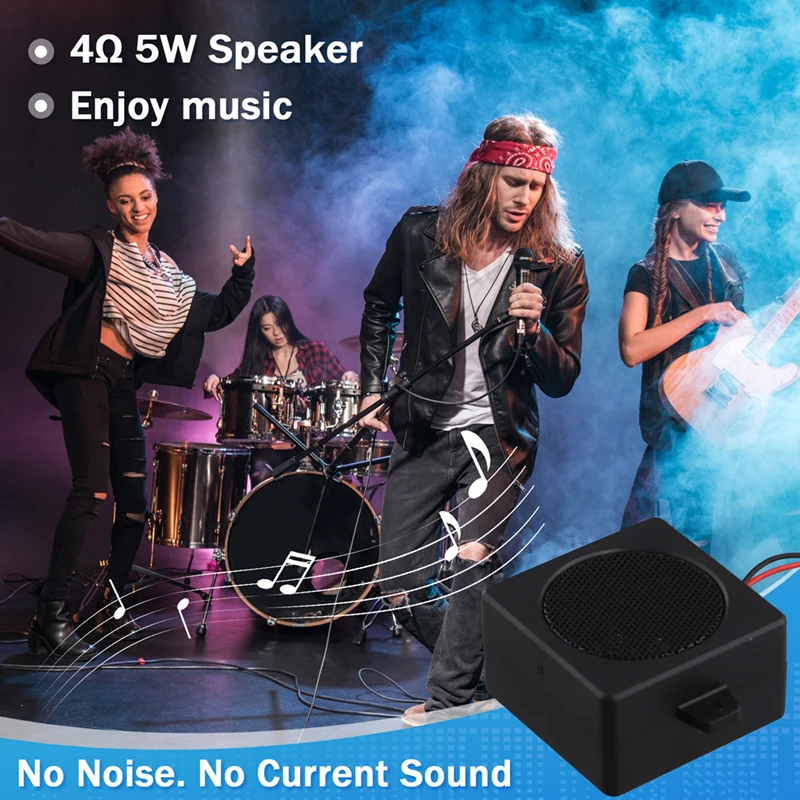 2Pcs 5W 4&Omega; Speaker High Power Tweeter Cavity Bass Full Range Speaker Cavity Mini Portable Utility