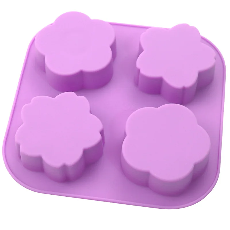 Cute Mini Flowers Silicone Soap Mold DIY Aromatherapy Candle Decoration Molds Handmade Soap Form Making Plaster Crafts Mould