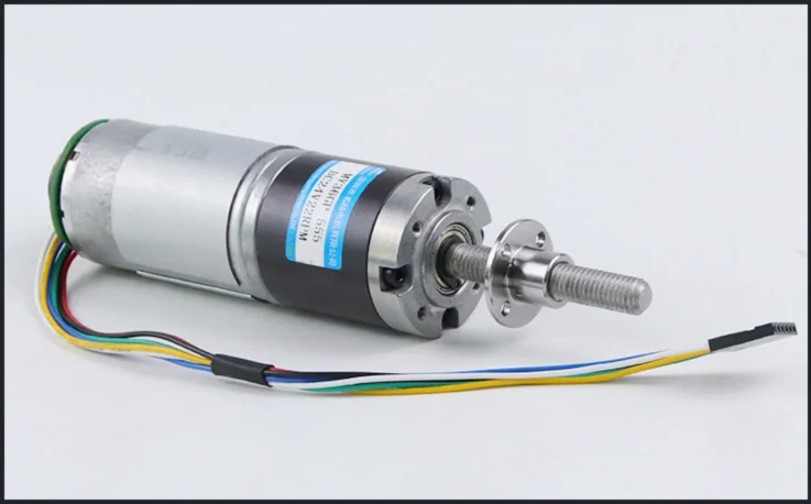 S75861d6d017e4b918eb38d1259dc01aeq 12v 24v 100kg. Cm duży moment obrotowy planetarny DC redukcji silnik z enkoderem M8 śruba gwintowana pręt