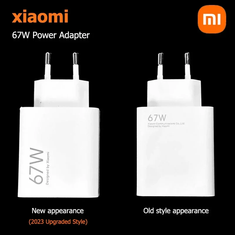 Original Xiaomi 67W Charger Fast Charging Quick Power Adapter