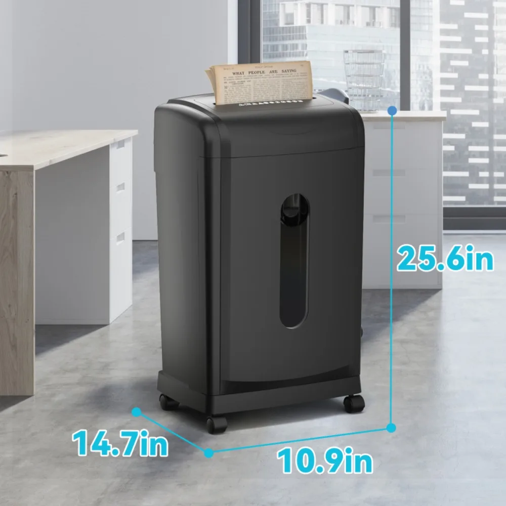 Paper Shredder for Office Use, Paper Destoryer Cross Cut，Trash Compactors