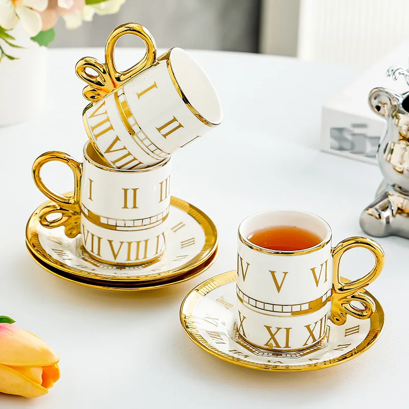 طقم فناجين قهوة سيراميك من ZhonestlyK