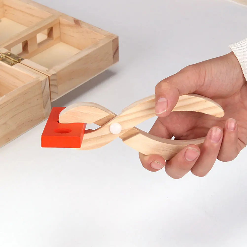 1세트 어린이 수리 도구 나무 조립 공사 놀이 엔지니어링 유지보수 키트 (망치, 렌치, 톱 포함) 역할놀이