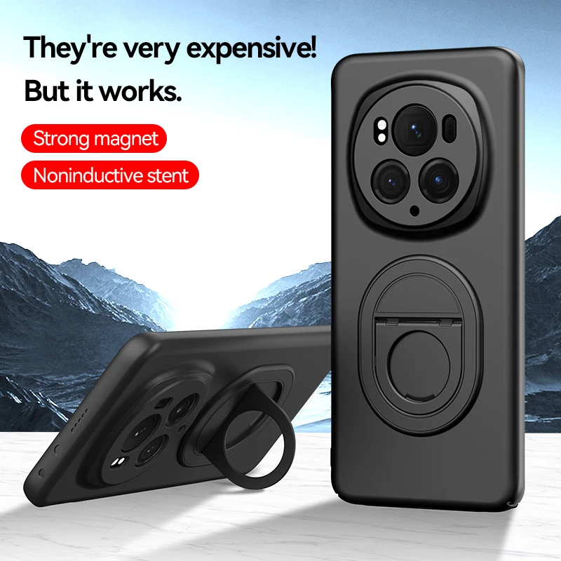 Per Honor Magic 6 Pro Case Car Magnetic Mount Cover Posteriore In Silicone Per Honor Magic 6 6Pro Sottile Paraurti Antiurto Funda