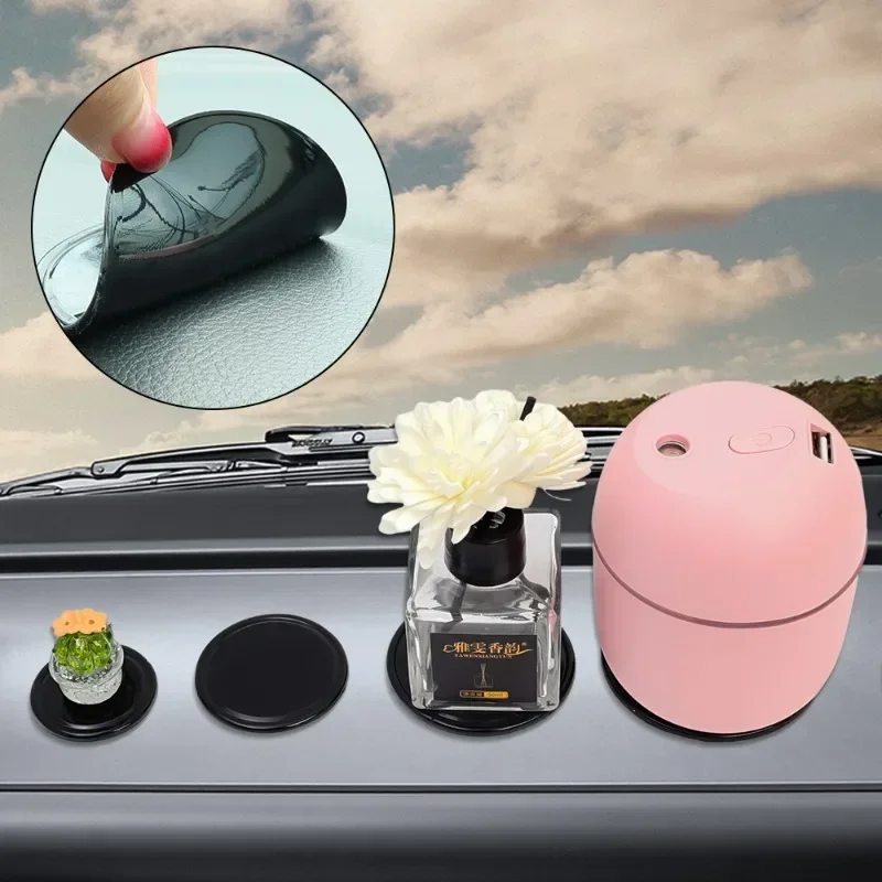 Car Dashboard Non-Slip Adhesive Pads - Vehicle Interior Anti-Slip Mats Set