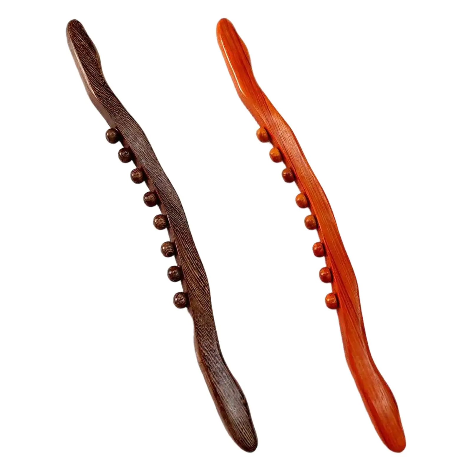 WoodenGuaShaScrapingStickManualRelaxTightnessRollerStickRod