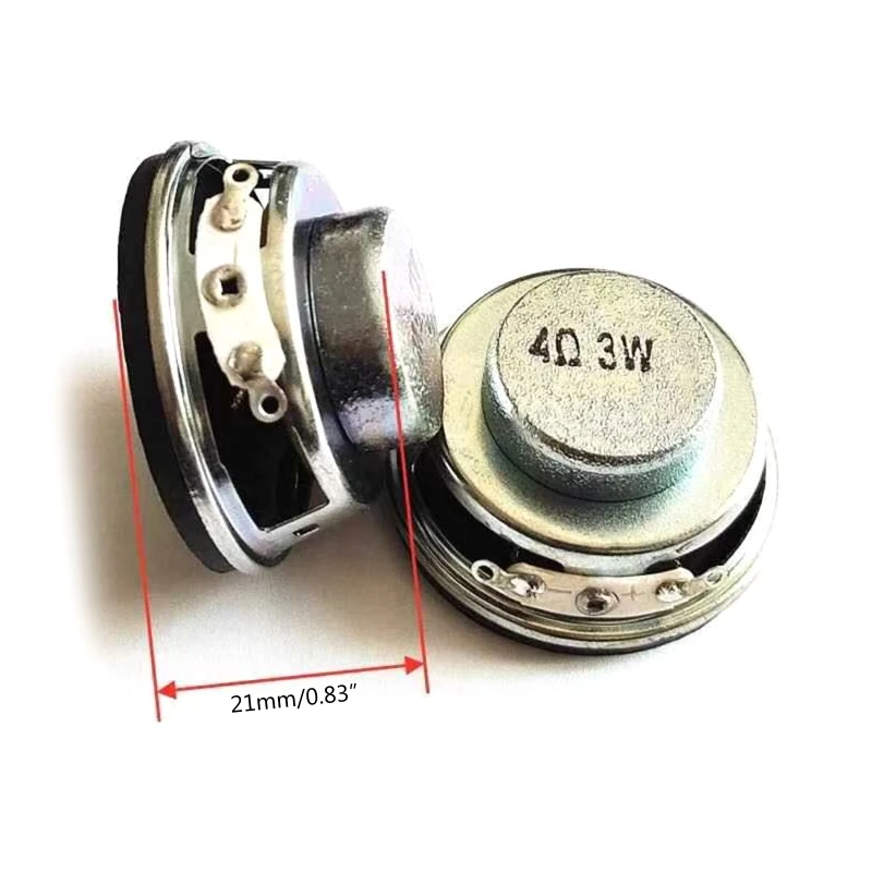 Speaker Repair Accessories 2pcs/lot Speakers Horn 3W 4 Ohm Diameter 4CM Mini Amplifier Rubber Gasket Loudspeaker 40MM 3W 4R Power Amplifier Sound