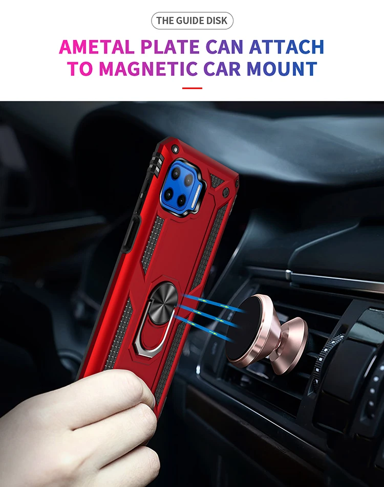 Motorola Moto G 5G Plus Armor 충격 방지 케이스 Moto G 5G Plus 군용 드롭 보호 자석 자동차 홀더 링 케이스 커버