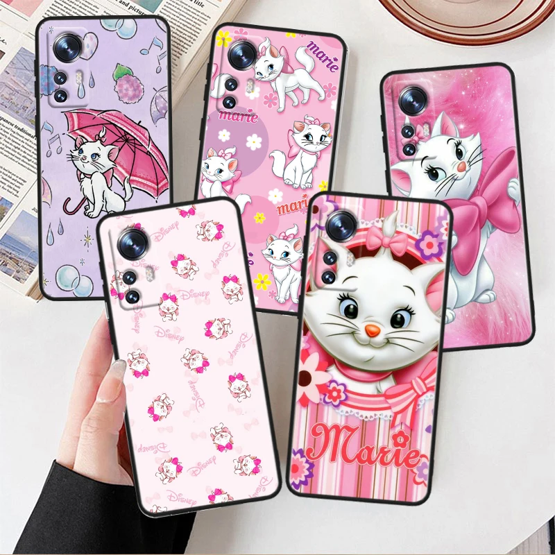 Disney Mary Cat Per Xiaomi Mi 13 12T 12S 12X 11I 11X 11T Play Hypercharge Lite Ultra Pro Custodia Morbida Nera Per Telefono