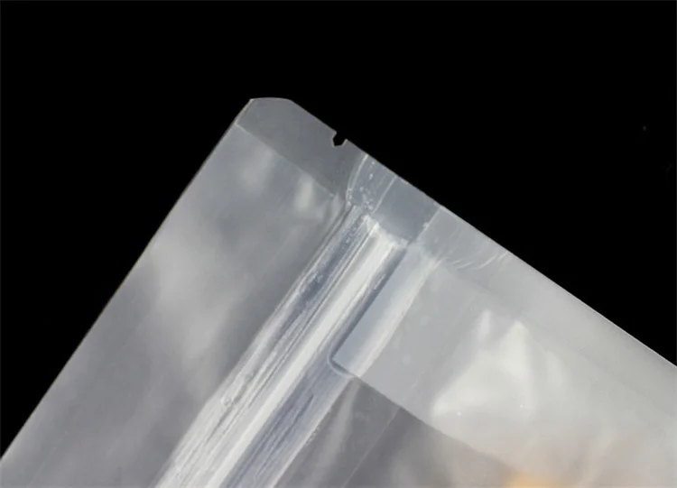 50PCS 3D Matte Frosted Plastic Visiable Bags Resealable Snack Coffee Cereals Tea Nuts Dried Fruits Meat Gifts Packaging Pouches 4