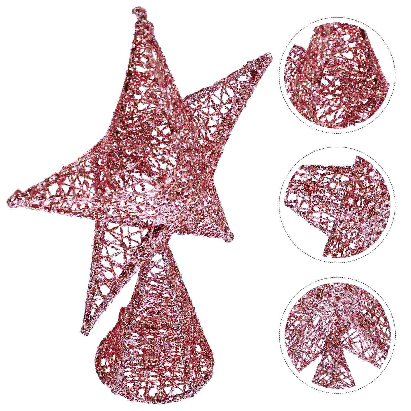 

Christmas Tree Topper Star Pentagram Standing Holiday Christmas Decorations